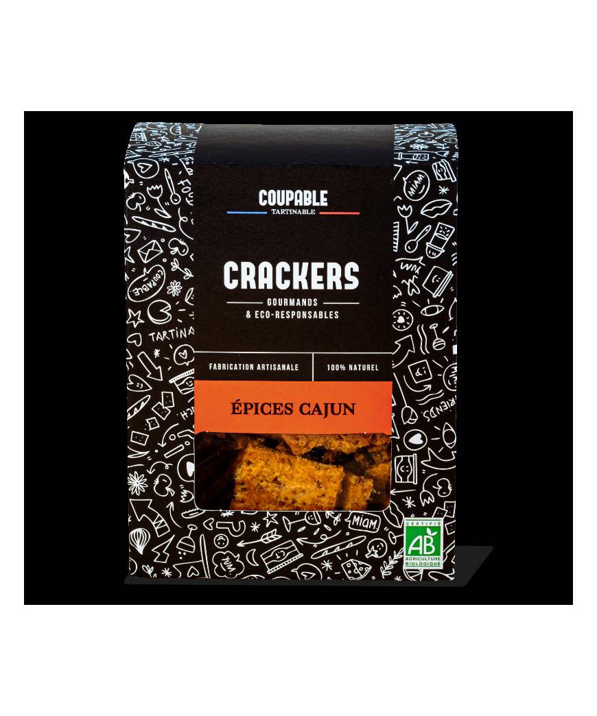 Crackers aux épices Cajun 100g
